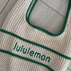lululemon cotton crocheted shoulder bag BNWT